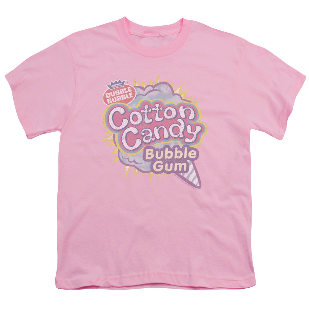 Dubble Bubble Cotton Candy Kids Youth T Shirt Pink