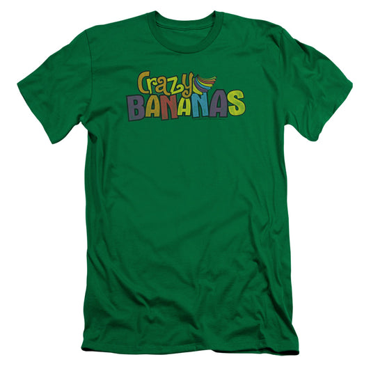 Dubble Bubble Crazy Bananas Slim Fit Mens T Shirt Kelly Green