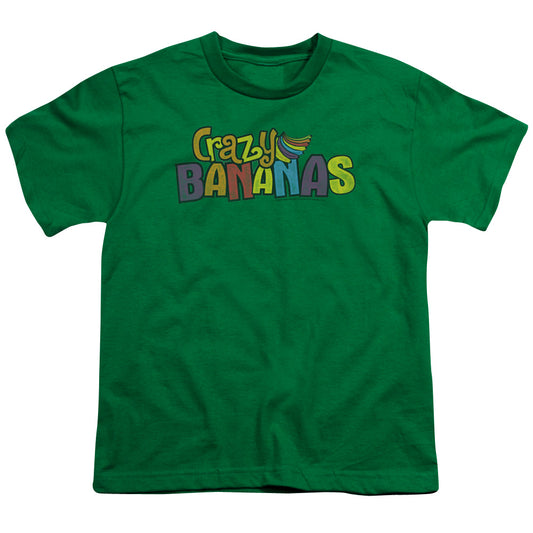 Dubble Bubble Crazy Bananas Kids Youth T Shirt Kelly Green