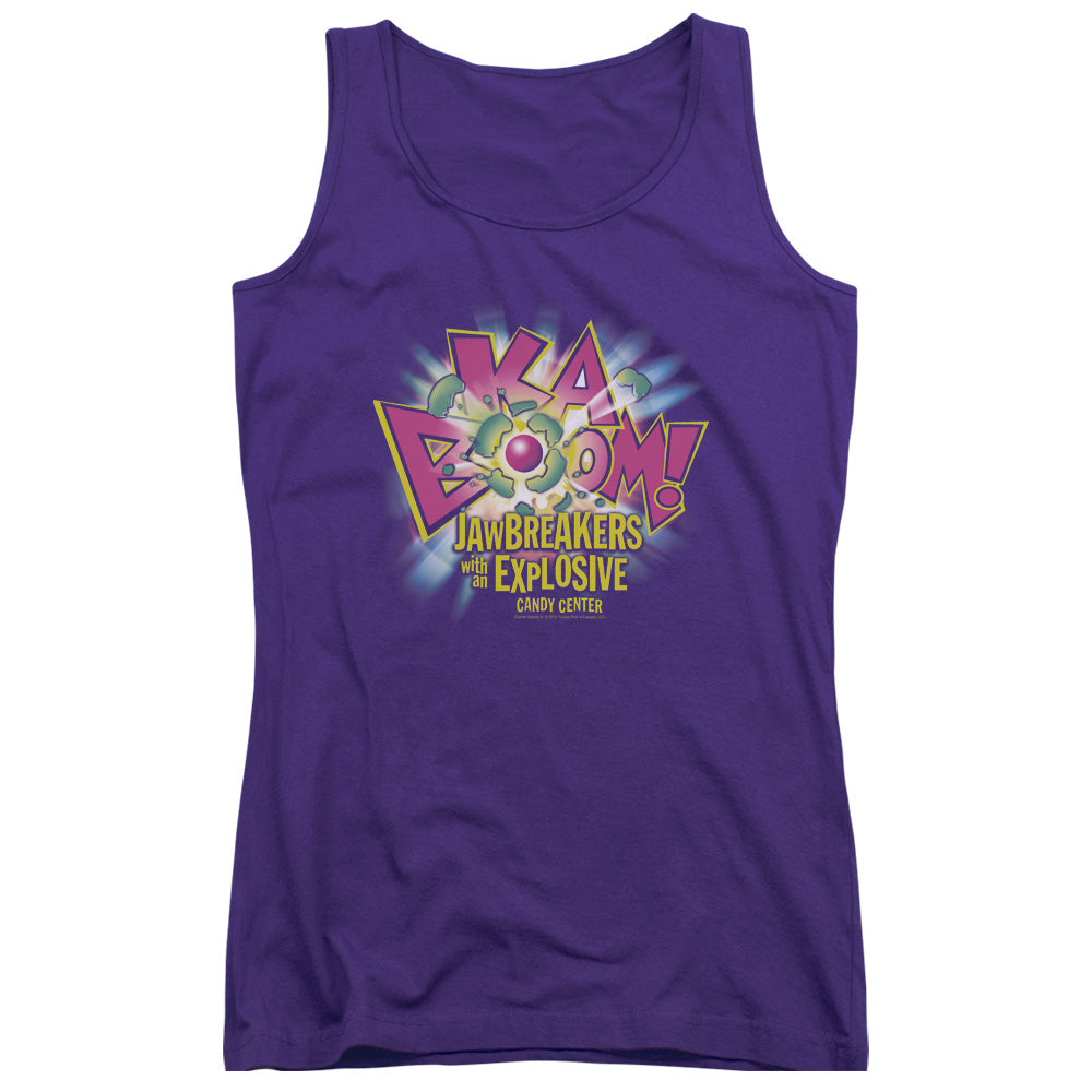 Dubble Bubble Ka Boom Womens Tank Top Shirt Purple