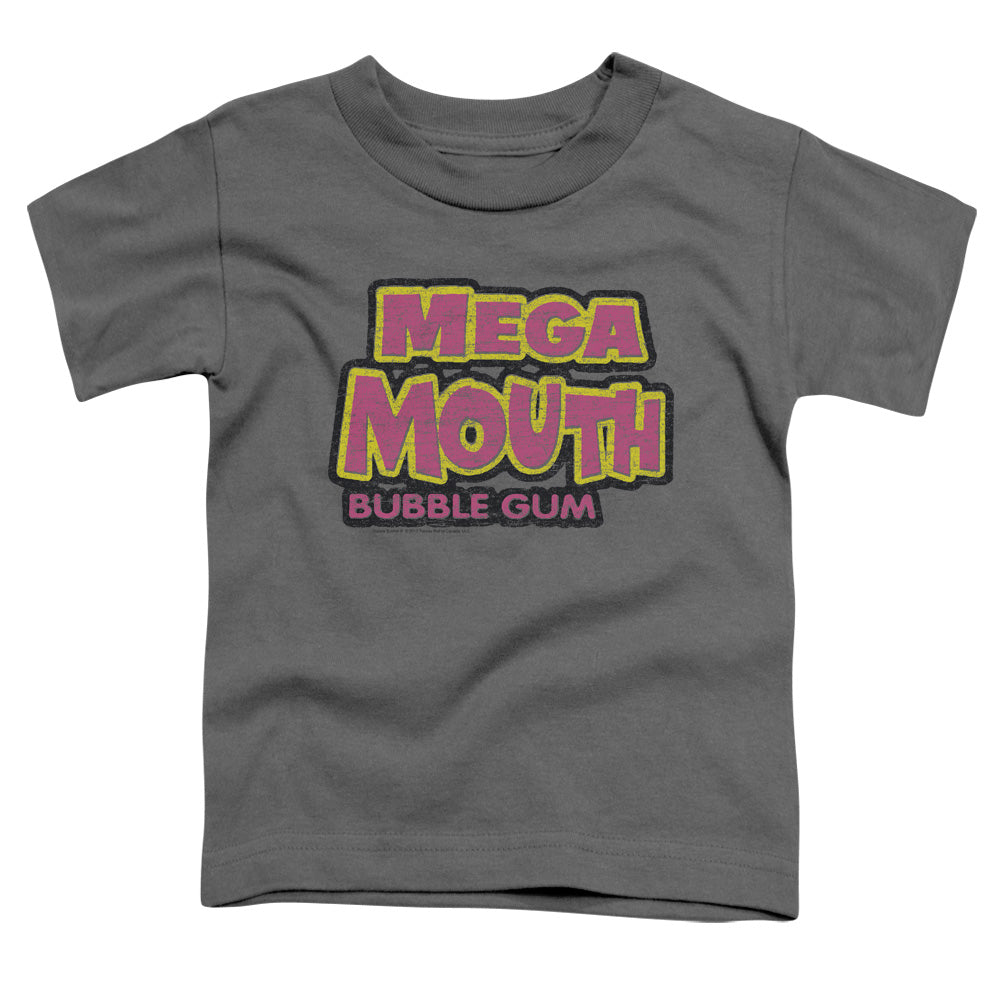 Dubble Bubble Mega Mouth Toddler Kids Youth T Shirt Charcoal