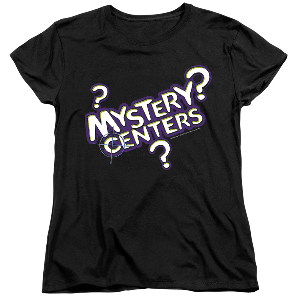 Dubble Bubble Mystery Centers Womens T Shirt Black