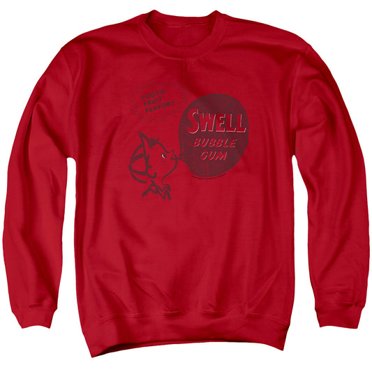 Dubble Bubble Swell Gum Mens Crewneck Sweatshirt Red