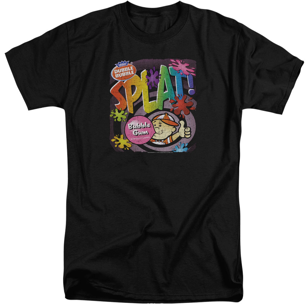 Dubble Bubble Splat Gum Mens Tall T Shirt Black