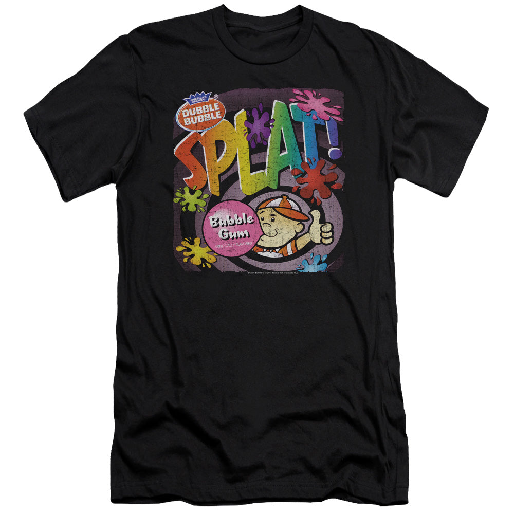 Dubble Bubble Splat Gum Slim Fit Mens T Shirt Black