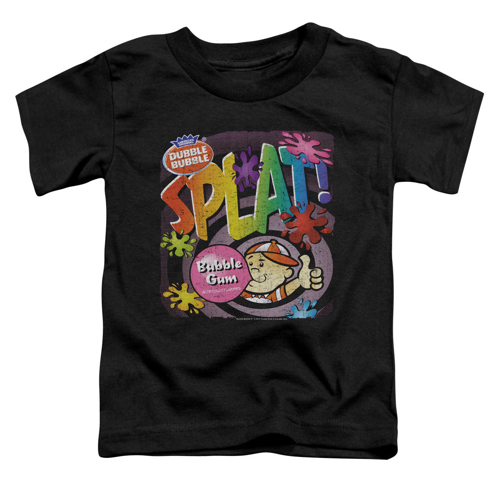 Dubble Bubble Splat Gum Toddler Kids Youth T Shirt Black