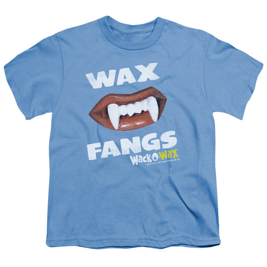 Dubble Bubble Wax Fangs Kids Youth T Shirt Carolina Blue