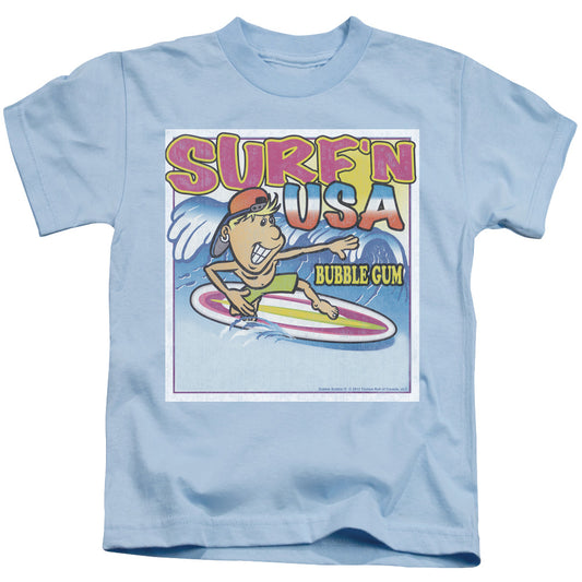 Dubble Bubble Surfn Usa Gum Juvenile Kids Youth T Shirt Light Blue (4)