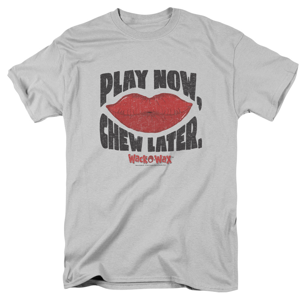 Dubble Bubble Play Chew Mens T Shirt Silver