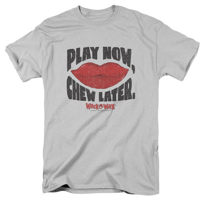 Dubble Bubble Play Chew Mens T Shirt Silver