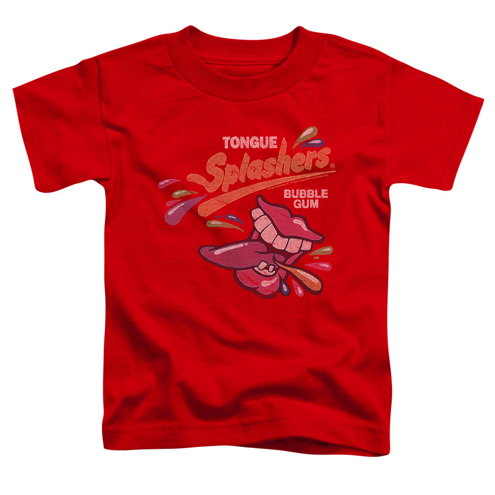 Dubble Bubble Distress Logo Toddler Kids Youth T Shirt Red