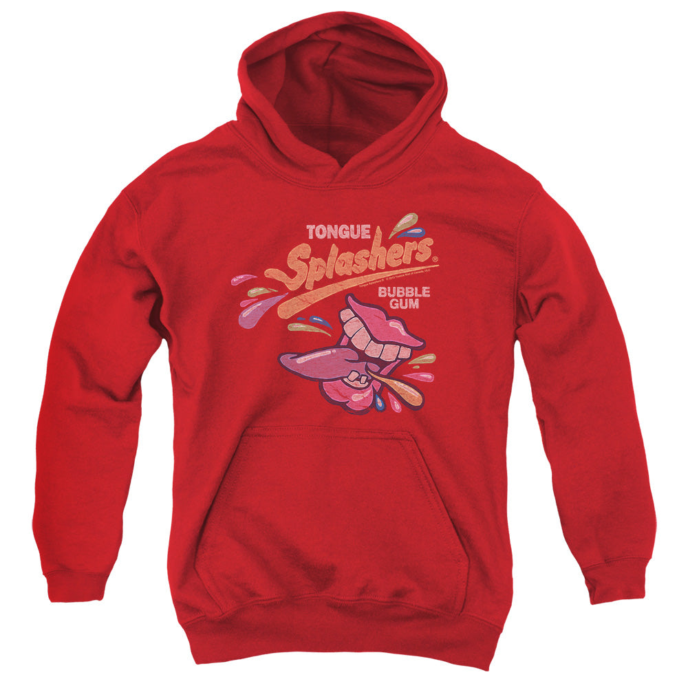 Dubble Bubble Distress Logo Kids Youth Hoodie Red