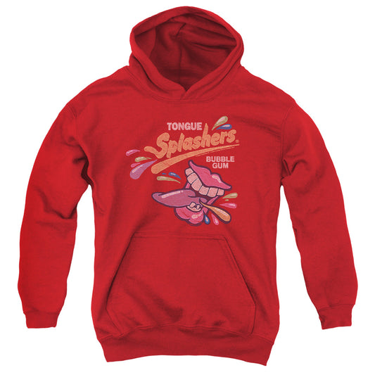 Dubble Bubble Distress Logo Kids Youth Hoodie Red