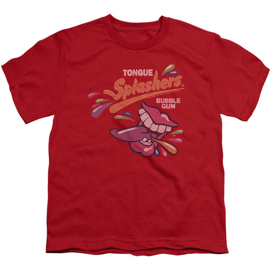 Dubble Bubble Distress Logo Kids Youth T Shirt Red