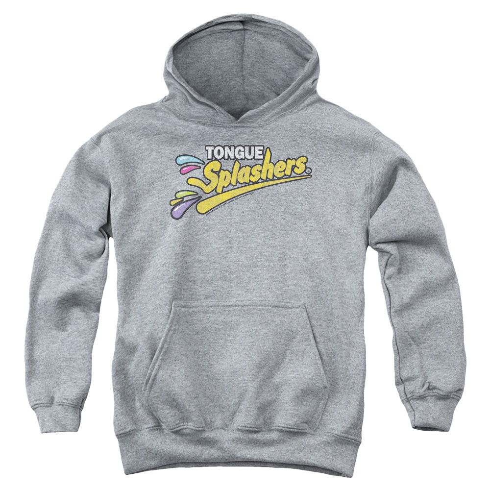 Dubble Bubble Tongue Splashers Logo Kids Youth Hoodie Heather