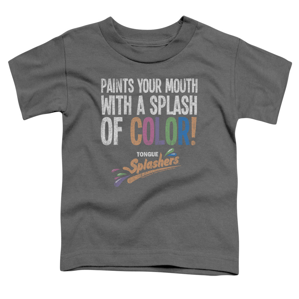 Dubble Bubble Paints Your Mouth Toddler Kids Youth T Shirt Charcoal