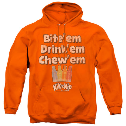 Dubble Bubble Bite Drink Chew Mens Hoodie Orange