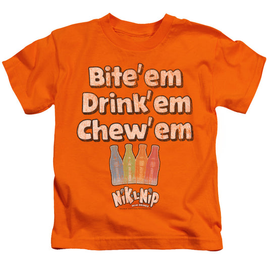 Dubble Bubble Bite Drink Chew Juvenile Kids Youth T Shirt Orange (4)