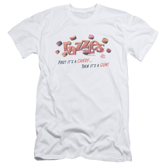 Dubble Bubble a Gum and a Candy Slim Fit Mens T Shirt White