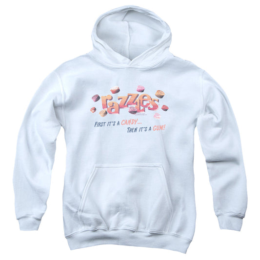 Dubble Bubble a Gum and a Candy Kids Youth Hoodie White