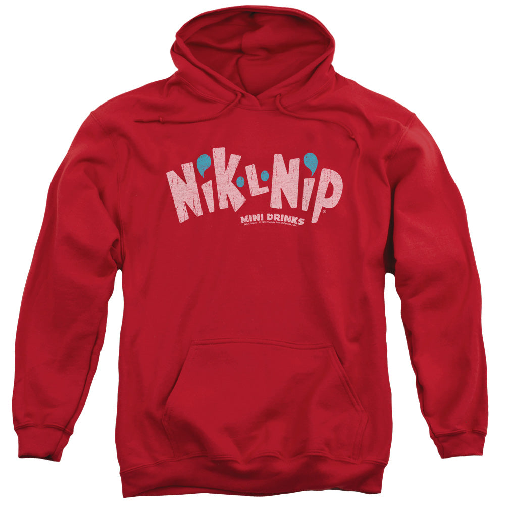 Dubble Bubble Distressed Logo Mens Hoodie Red