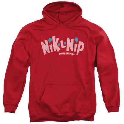 Dubble Bubble Distressed Logo Mens Hoodie Red