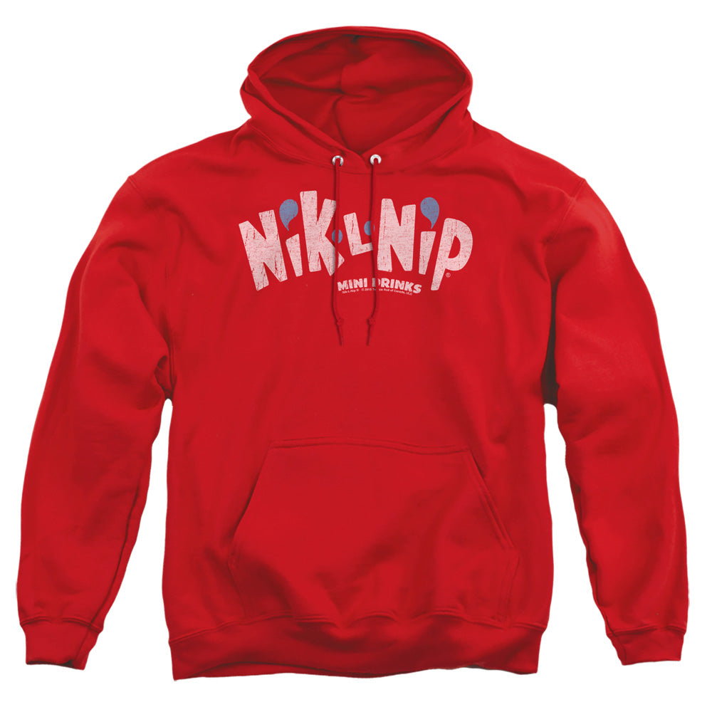 Dubble Bubble Distressed Logo Mens Hoodie Red