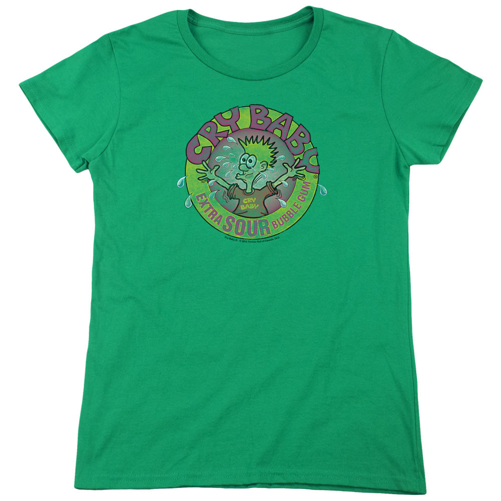 Dubble Bubble Logo Womens T Shirt Kelly Green