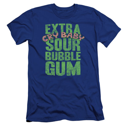 Dubble Bubble Extra Sour Premium Bella Canvas Slim Fit Mens T Shirt Royal Blue