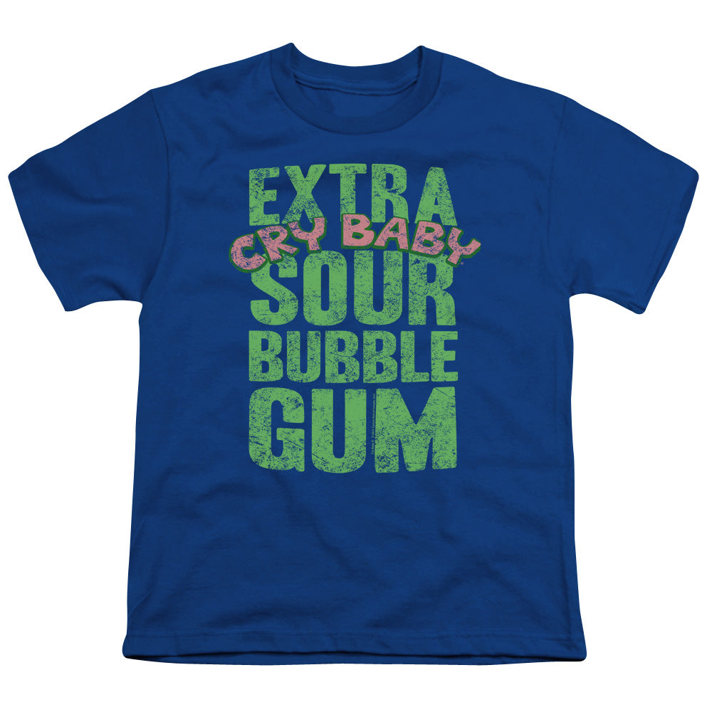 Dubble Bubble Extra Sour Kids Youth T Shirt Royal Blue