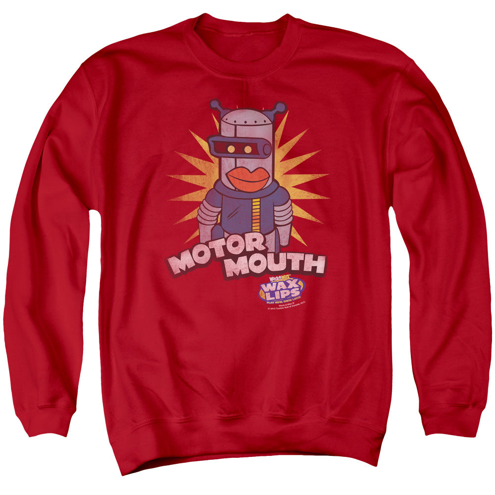 Dubble Bubble Motor Mouth Mens Crewneck Sweatshirt Red