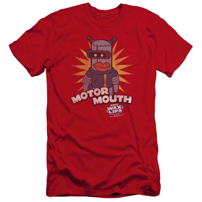 Dubble Bubble Motor Mouth Premium Bella Canvas Slim Fit Mens T Shirt Red