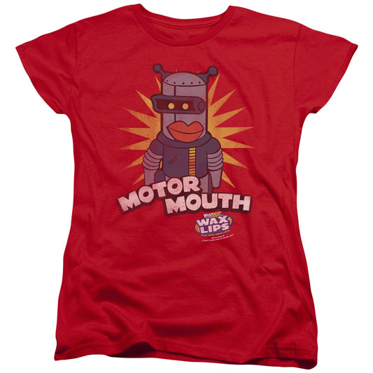 Dubble Bubble Motor Mouth Womens T Shirt Red