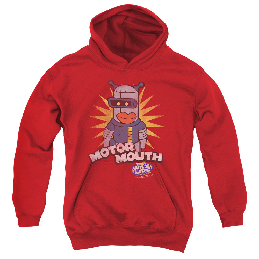 Dubble Bubble Motor Mouth Kids Youth Hoodie Red