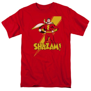 DC Comics Shazam! Mens T Shirt Red