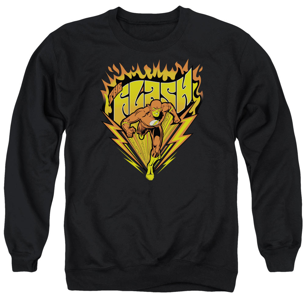 DC Comics Flash Blazing Speed Mens Crewneck Sweatshirt Black