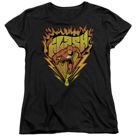 DC Comics Flash Blazing Speed Womens T Shirt Black