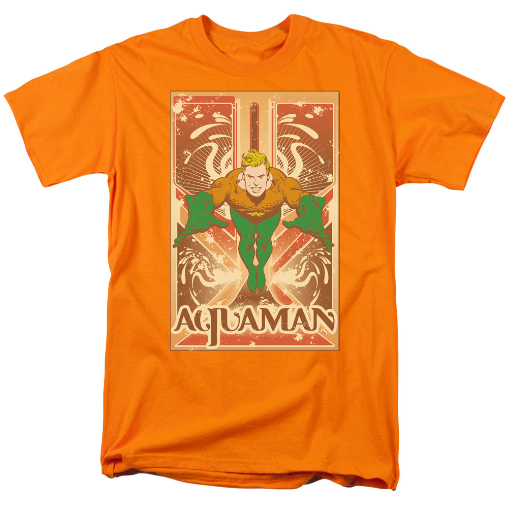 DC Comics Aquaman 2 Mens T Shirt Orange