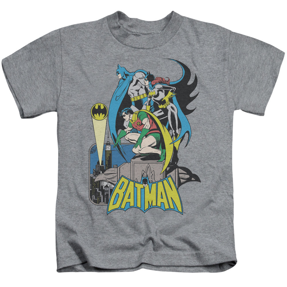 DC Comics Heroic Trio Juvenile Kids Youth T Shirt Athletic Heather 