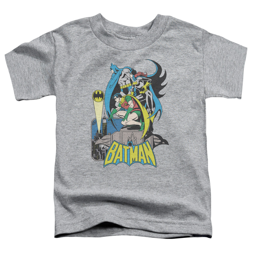 DC Comics Heroic Trio Toddler Kids Youth T Shirt Athletic Heather