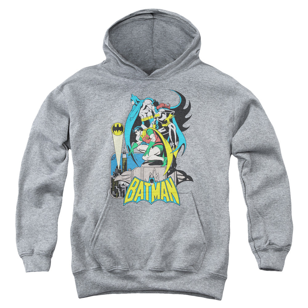 DC Comics Heroic Trio Kids Youth Hoodie Heather