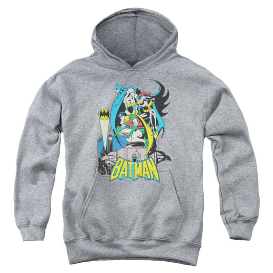DC Comics Heroic Trio Kids Youth Hoodie Heather