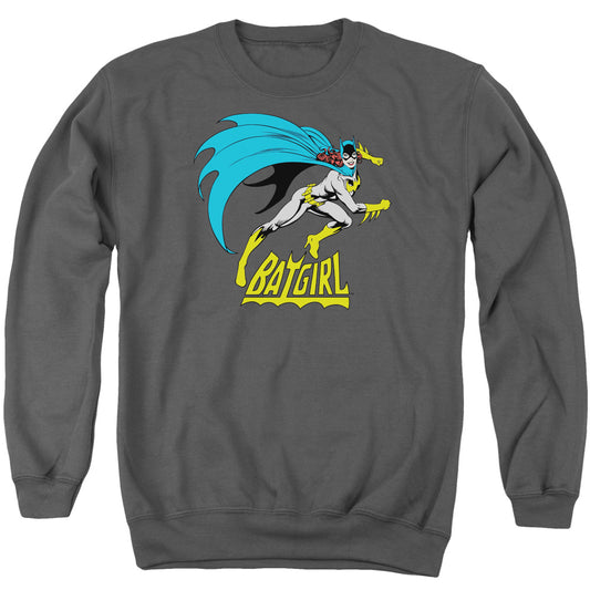DC Comics Batgirl is Hot Mens Crewneck Sweatshirt Charcoal