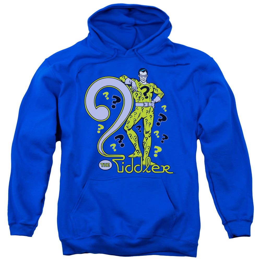 DC Comics the Riddler Mens Hoodie Royal Blue