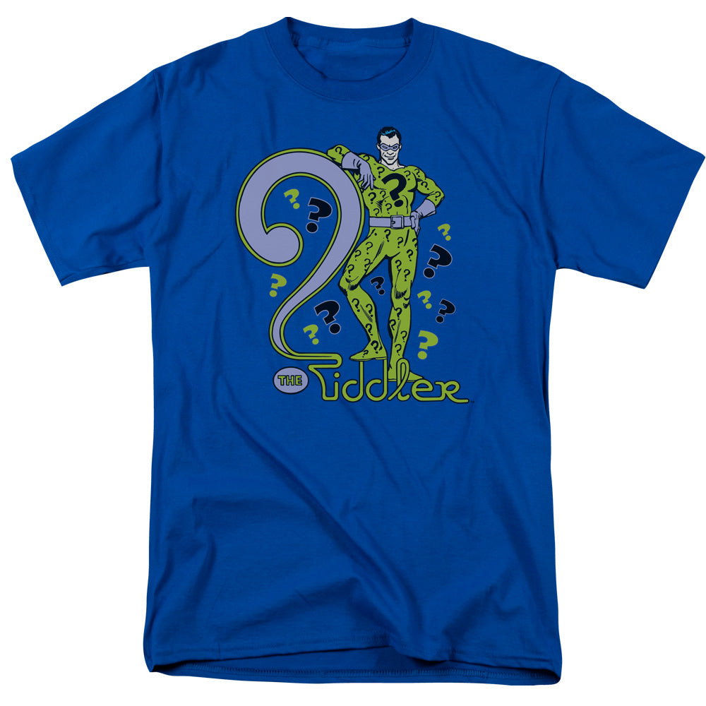 DC Comics the Riddler Mens T Shirt Royal Blue