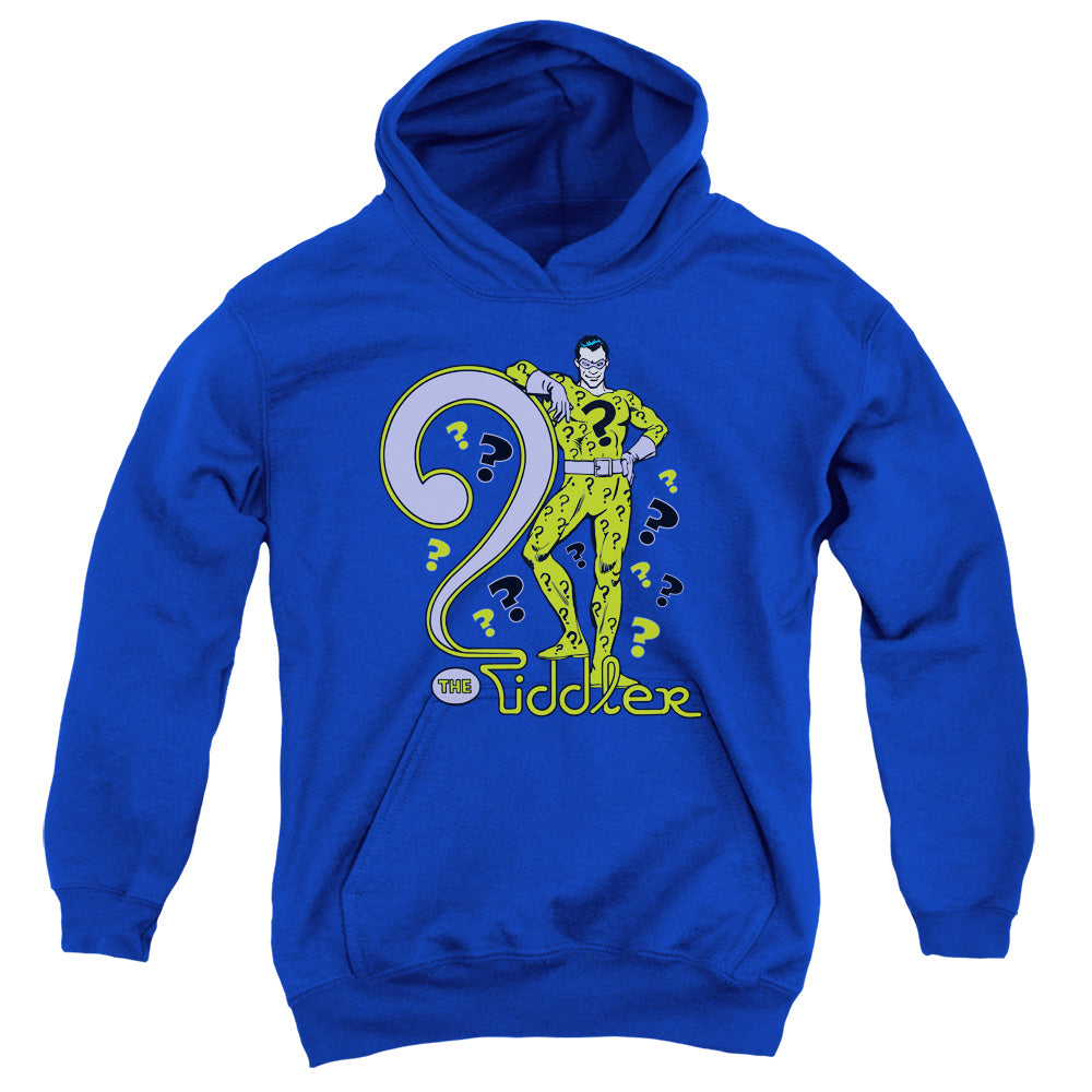 DC Comics the Riddler Kids Youth Hoodie Royal