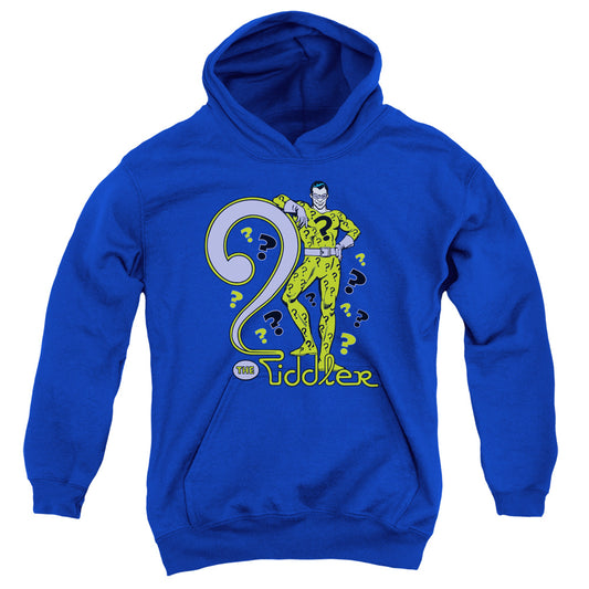 DC Comics the Riddler Kids Youth Hoodie Royal