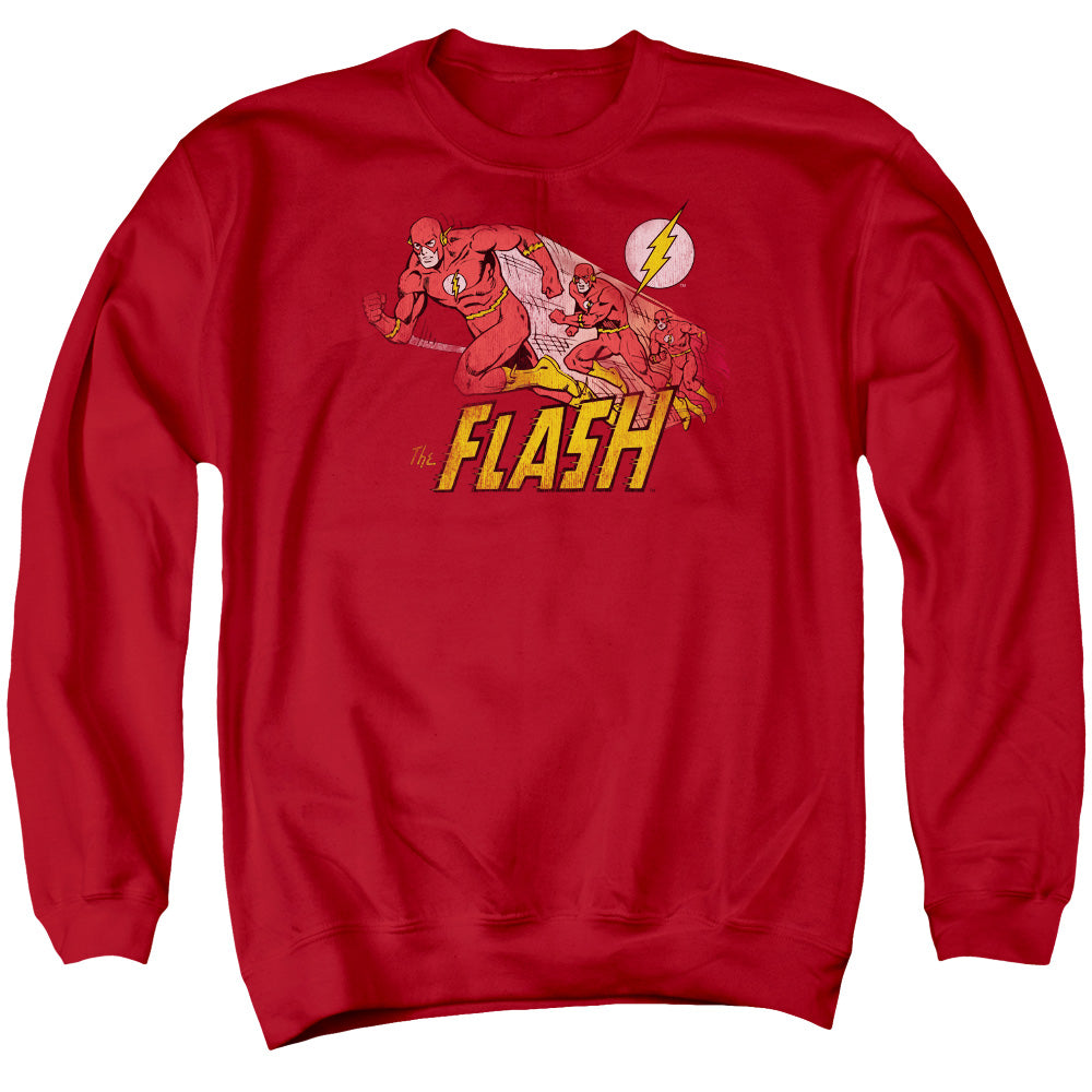 DC Comics Flash Crimson Comet Mens Crewneck Sweatshirt Red