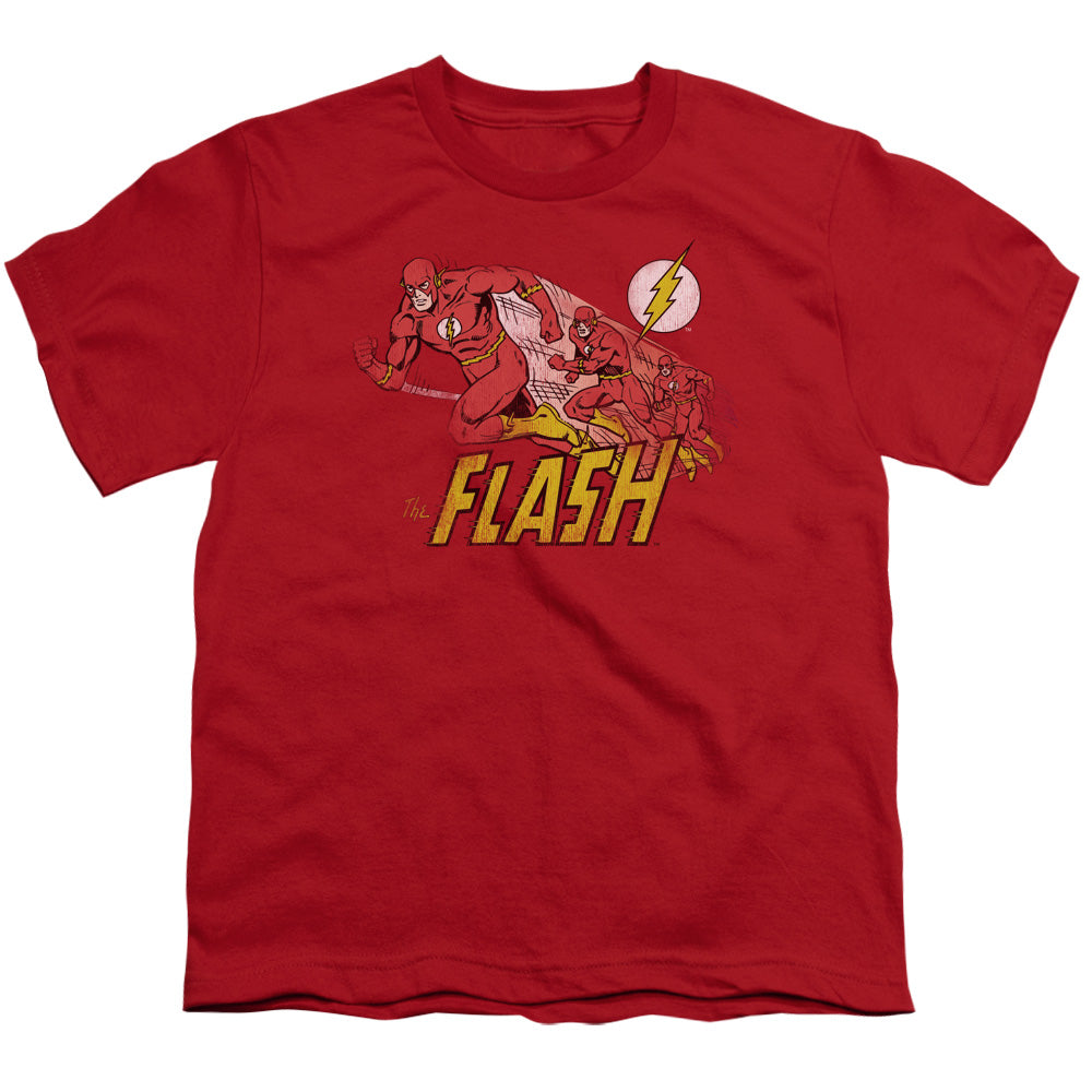 DC Comics Flash Crimson Comet Kids Youth T Shirt Red