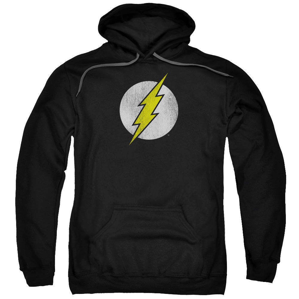 DC Comics Flash Flash Logo Distressed Mens Hoodie Black